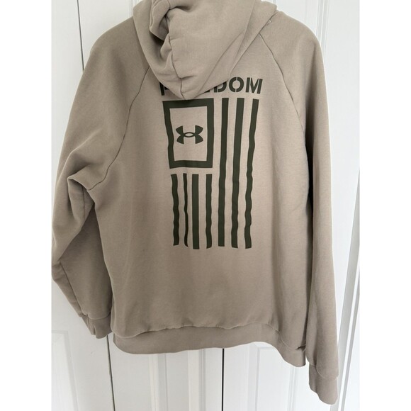 Under Armour Men's UA Freedom Flag Graphic Logo Long Sleeve Hoodie XL - Picture 3 of 5